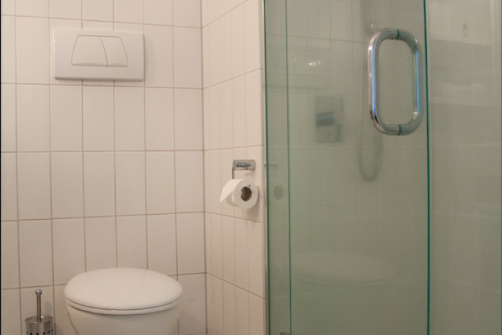 Large shower in family apartment at The Sands, Onetangi beach