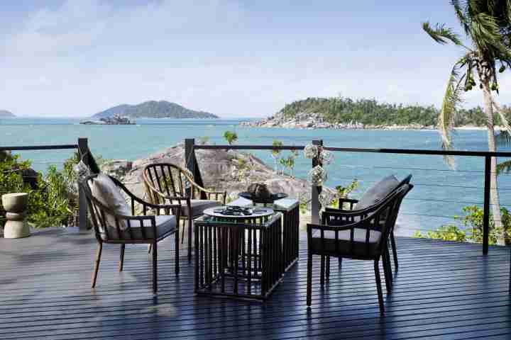 Bedarra Island Holiday Home Deck Views of Islands Luxury Accommodation Australia