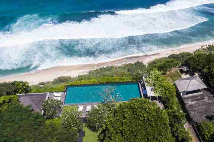 Expansive sea views and beach access from private luxury Balinese Estate