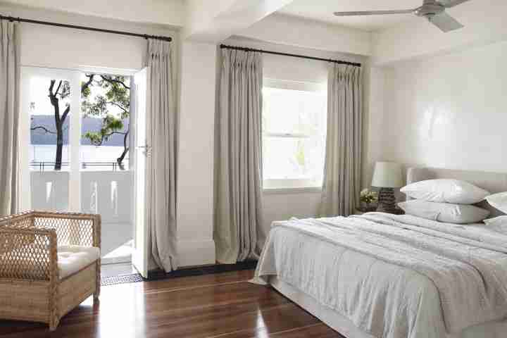 Gaelforce Spacious Bedroom with Outdoor Access in Luxury Family Accommodation NSW