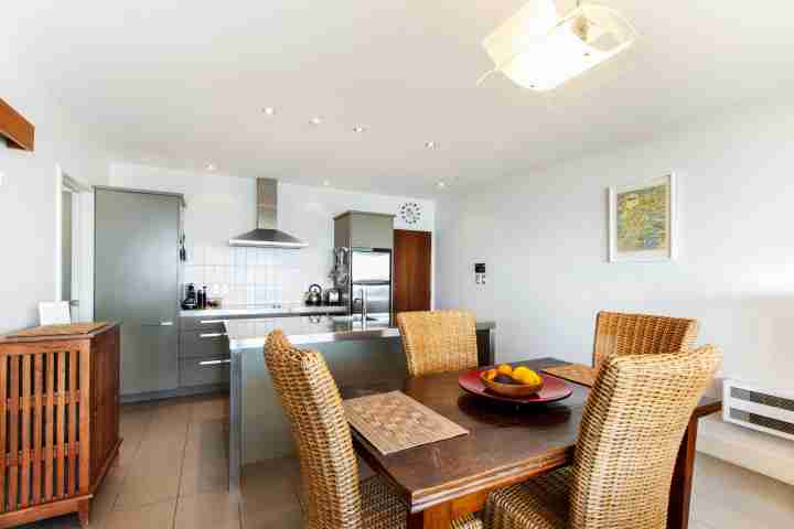 Book a beachfront apartment with sea views from lounge and dining area