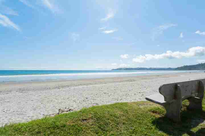 Onetangi beach access from The Sands, for your couples escape to Waiheke Island