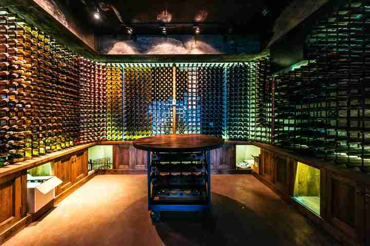 Impressive Wine Cellar in private Waiheke Island Estate