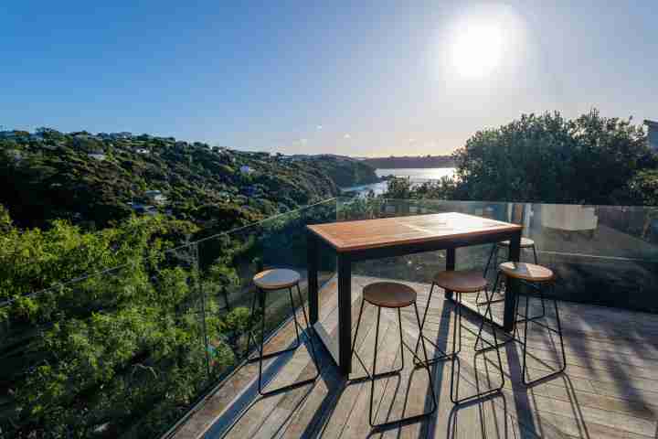 The Kingfisher House Deck with ocean view 1