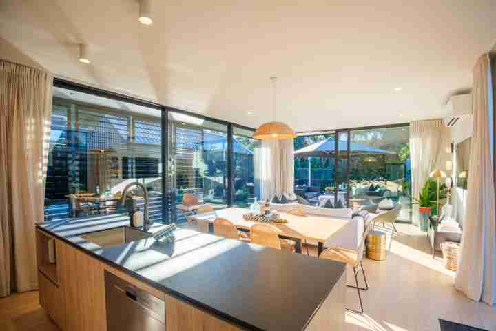 Waiata Beach House Open Plan Living