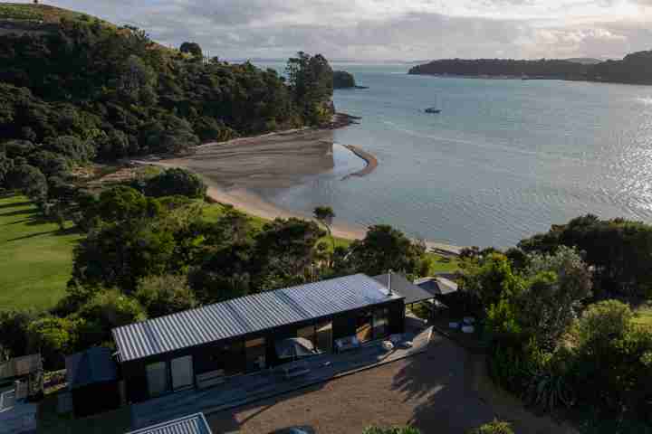 Wharetana Bay Villa Overhead Shot