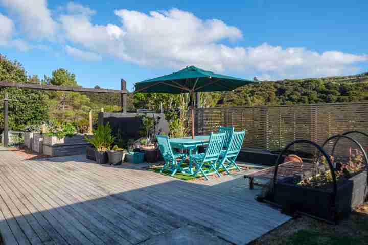 Wharetana Bay Villa Potager Garden Dining Area 2