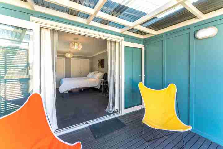 White Sands Cottage Master Bedroom Private Deck