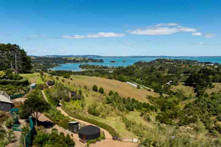 Awaawa Yurts Birds Eye View