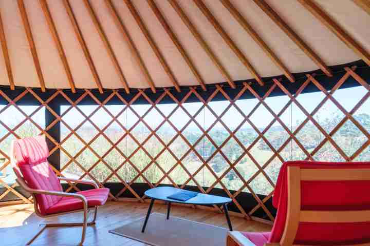 Awaawa Yurts Rangi Yurt Living Space
