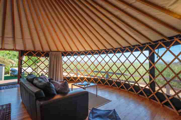 Awaawa Yurts Tane Yurt Living area