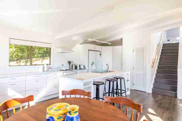 Enclosure Bay Views Kitchen and Dining Room