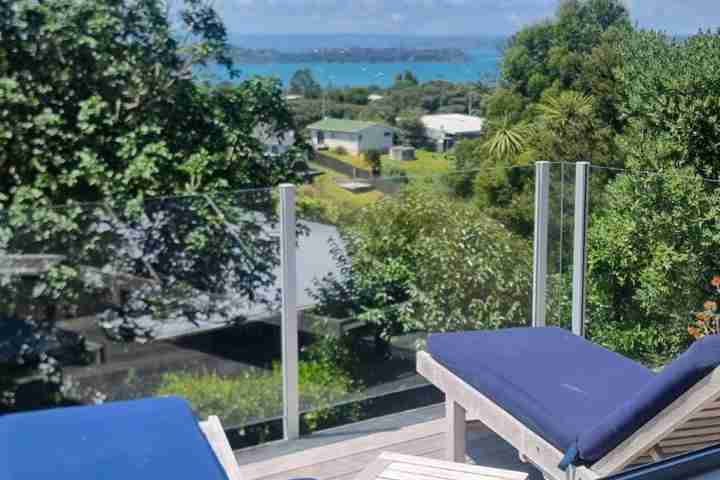 Tiri Cottage View from the Deck and loungers